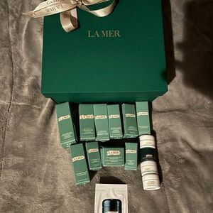 La-mer Green and White Skincare
